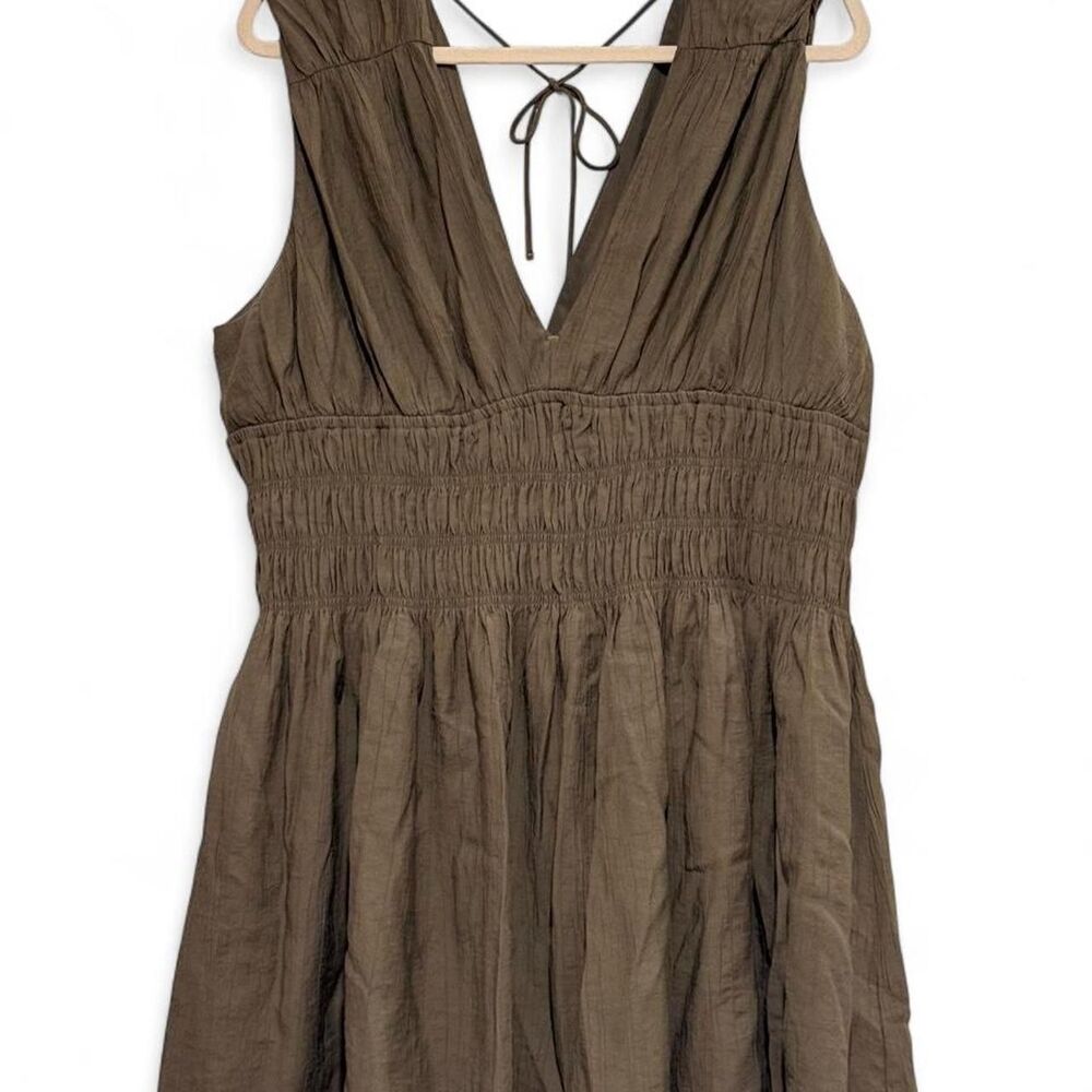 Abercrombie-fitch Women's Khaki and Green Dress